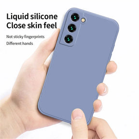 Caixa líquida luxuosa do silicone para Samsung, galáxia S24, S20, S21, S22, S23, FE mais, Note10, 20, A52, A31, A41, A71, A51, A72, A70, A50